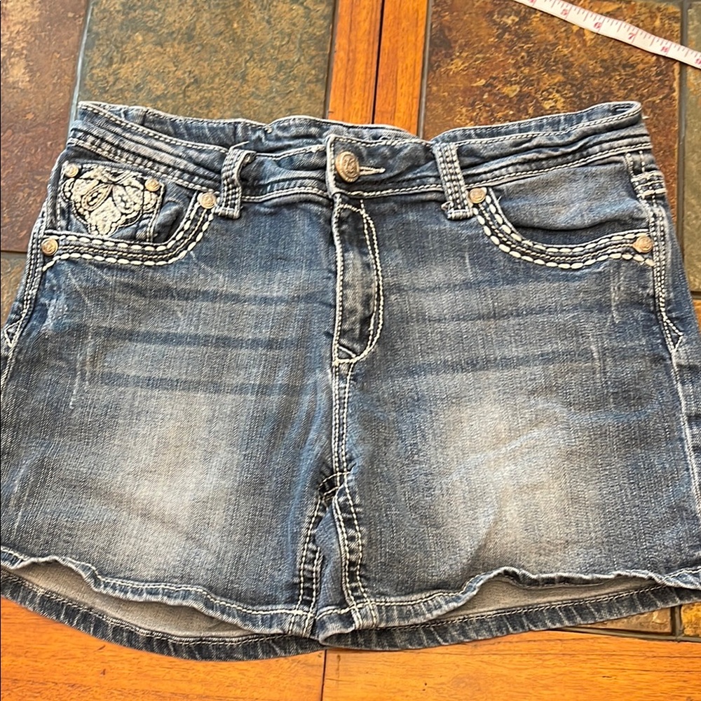 Denim Shirts with Embroidered Pocket